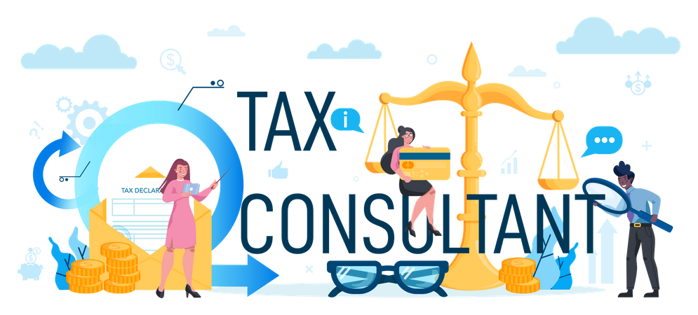 Tax consultant  Illustration