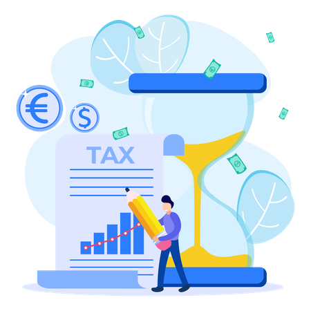 Tax deadline  Illustration