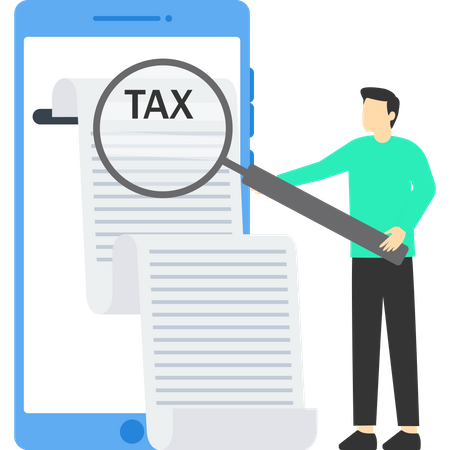 Tax declaration form  Illustration