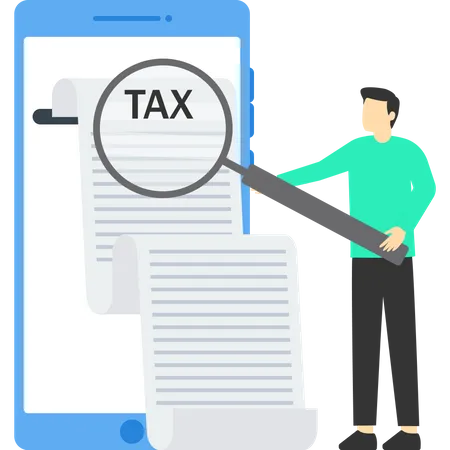 Tax declaration form  Illustration