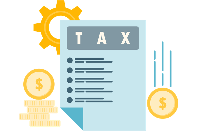 Tax deduction proof sheet  Illustration