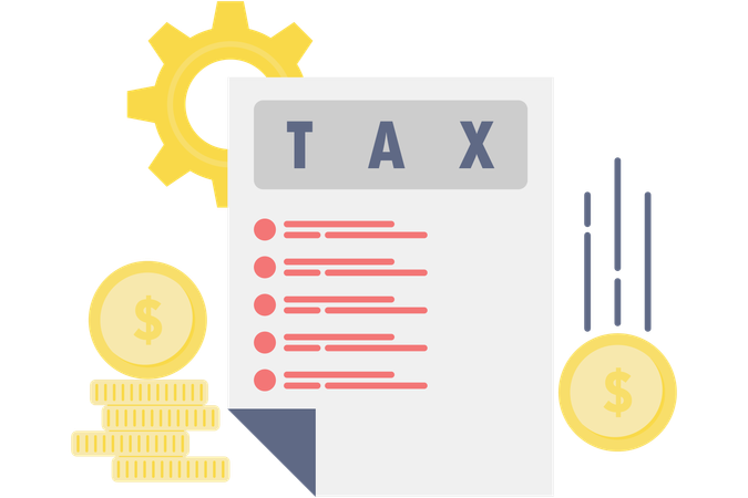 Tax deduction proof sheet  Illustration