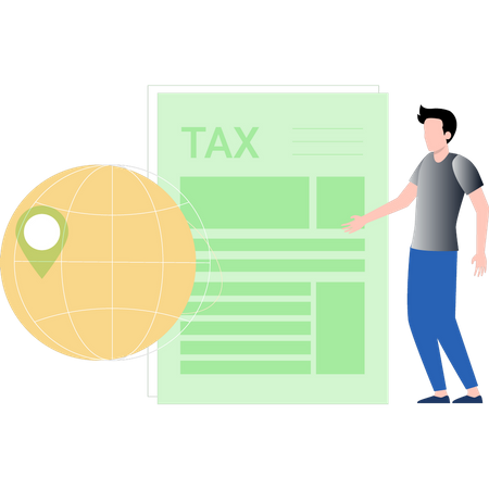 Tax document  Illustration