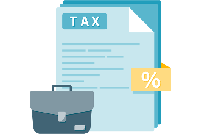 Tax documents  Illustration