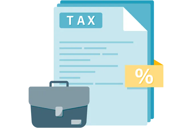 Tax documents  Illustration