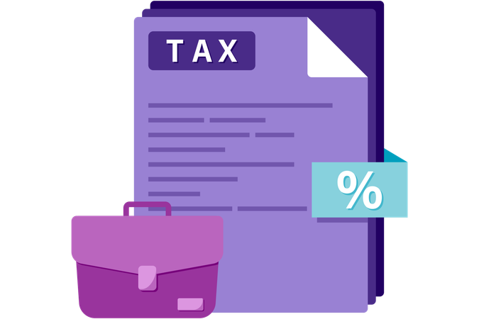 Tax documents  Illustration
