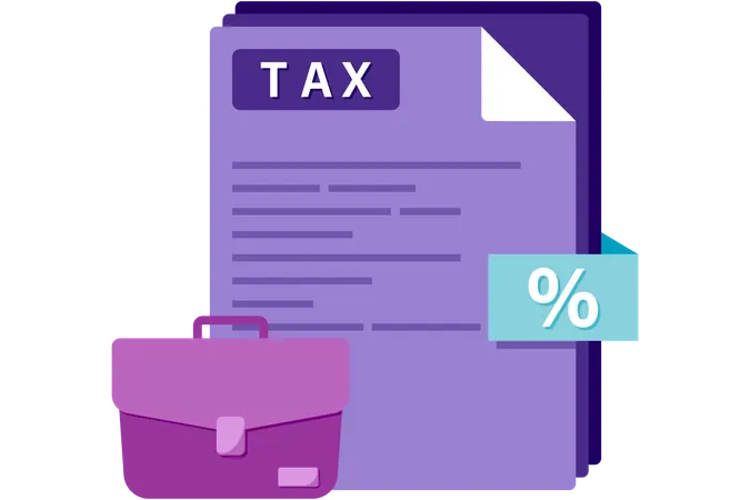 Tax documents  Illustration