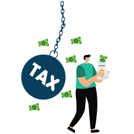 Tax evasion  Illustration