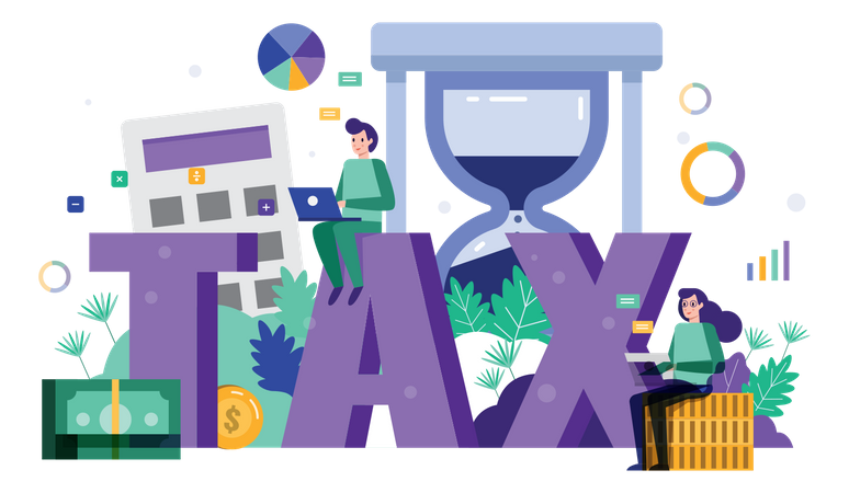 Tax filing deadline  Illustration