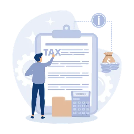 Tax filing  Illustration