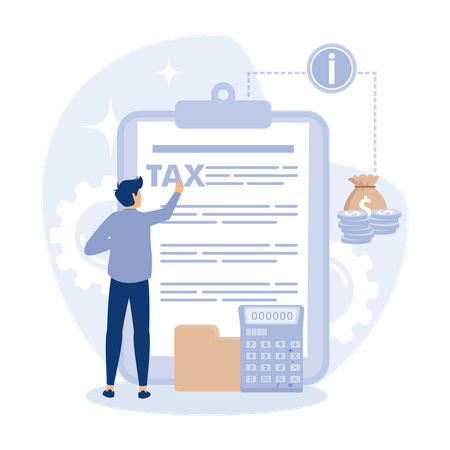Tax filing  Illustration