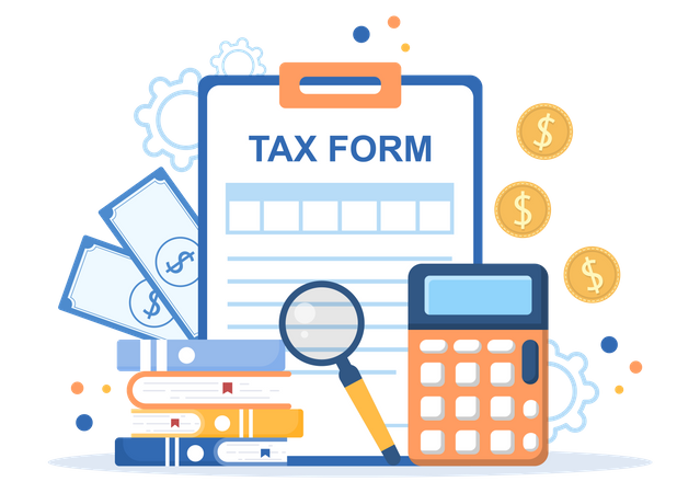 Tax filling  Illustration