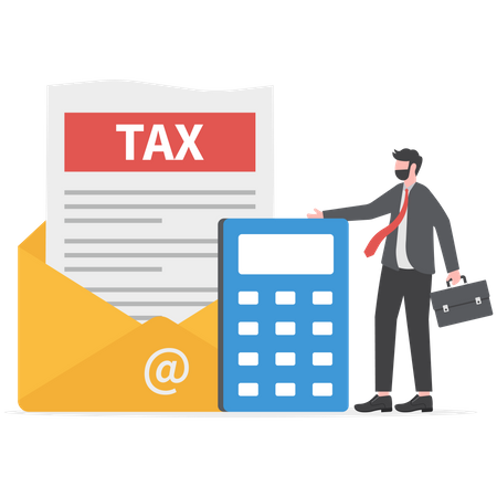 Tax financial analysis  Illustration