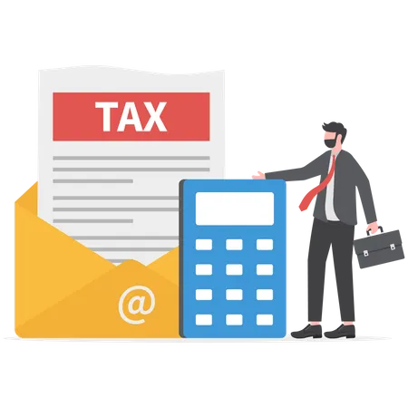 Tax financial analysis  Illustration