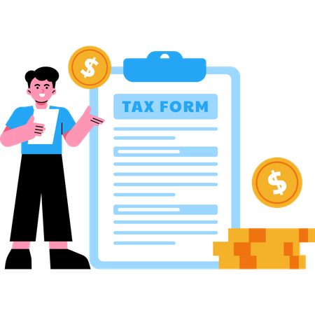 Tax Form  Illustration