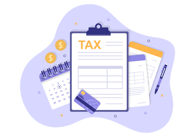 Tax form  Illustration