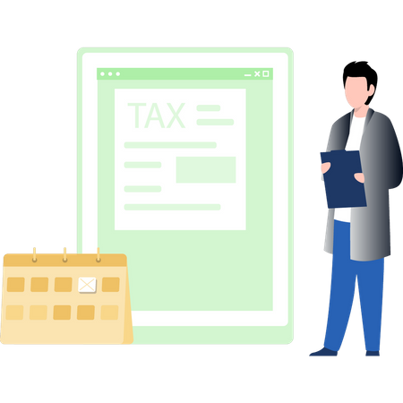 Tax form  Illustration