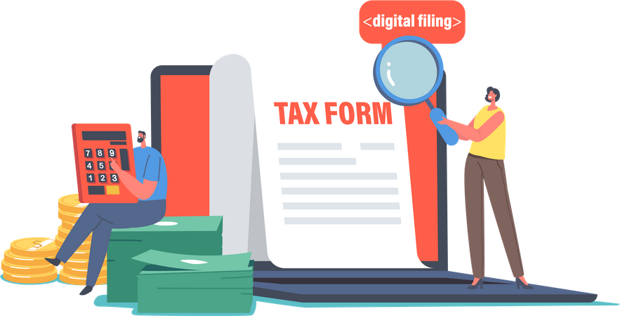 Tax Form  Illustration