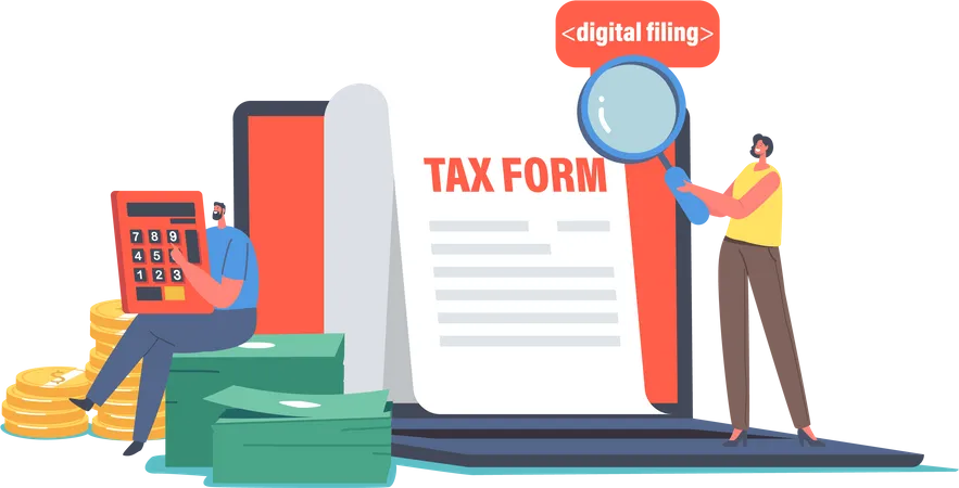 Tax Form  Illustration