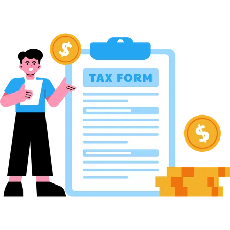 Tax Form  Illustration