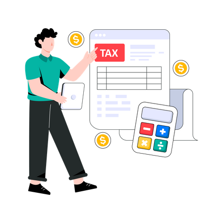 Tax Form  Illustration