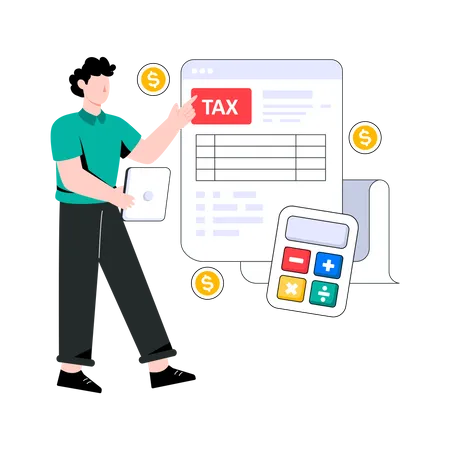 Tax Form  Illustration