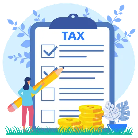 Tax Form  Illustration