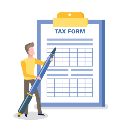 Tax Form  Illustration