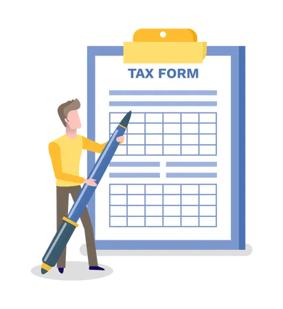 Tax Form  Illustration