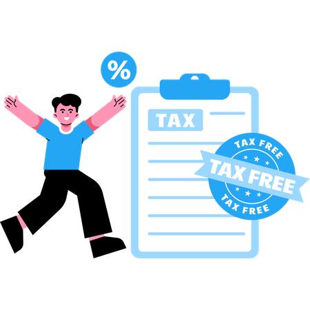Tax Free  Illustration