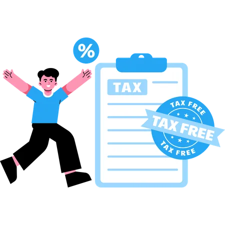 Tax Free  Illustration