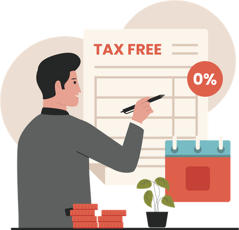 Tax free  Illustration