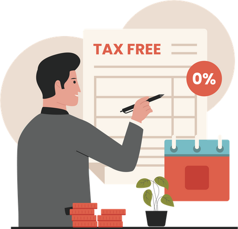 Tax free  Illustration