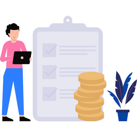 Tax list  Illustration