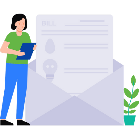 Tax mail  Illustration