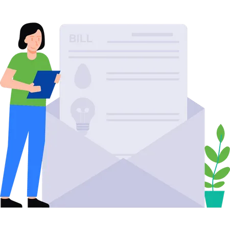 Tax mail  Illustration