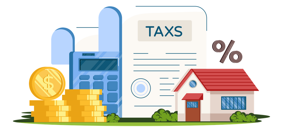 Tax Paper Illustration