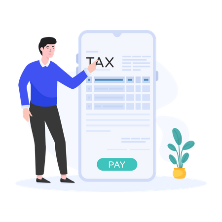 Tax Pay  Illustration