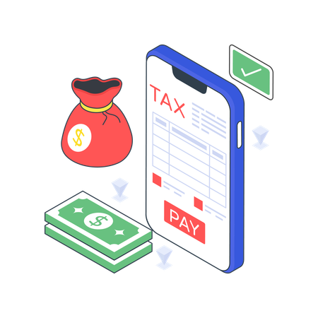 Tax Pay  Illustration