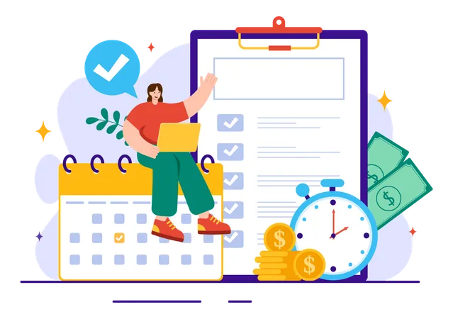 Tax payment calculation  Illustration