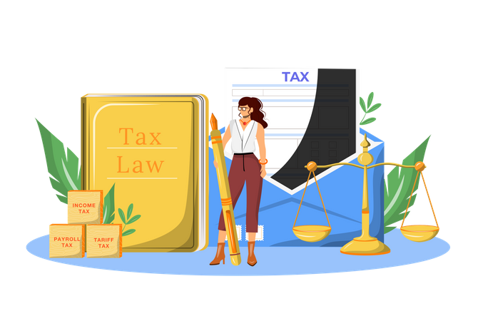Tax Payment Expert Illustration