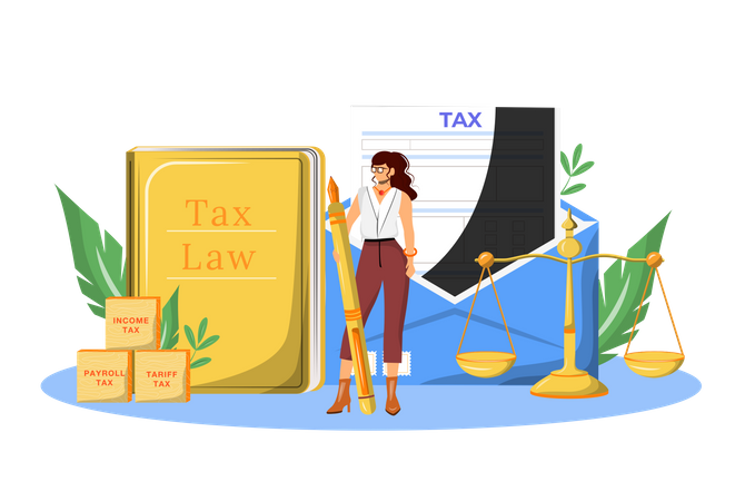 Tax Payment Expert  Illustration