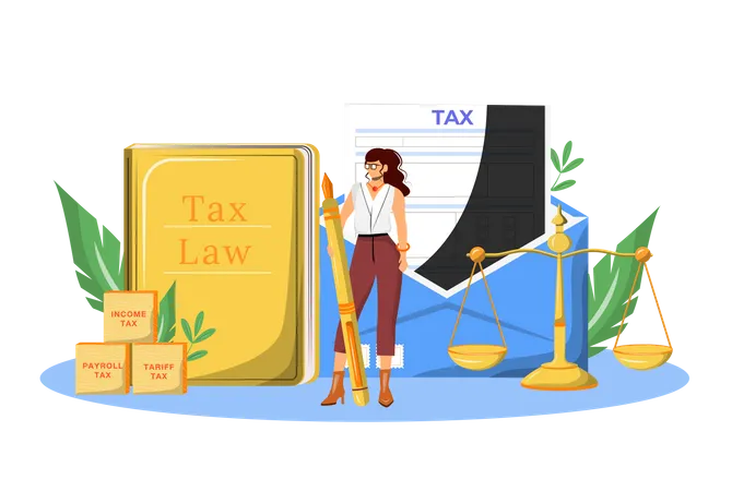 Tax Payment Expert  Illustration