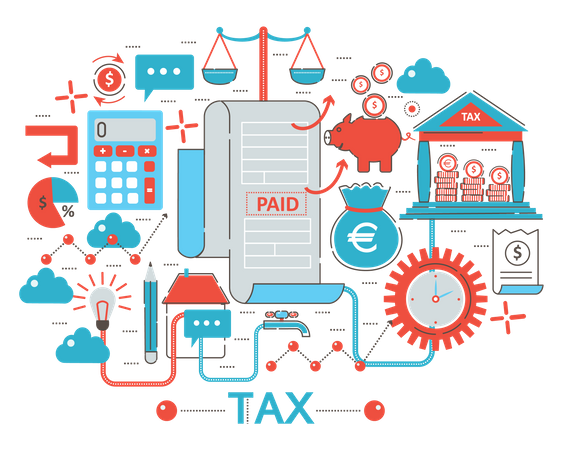 Tax payment  Illustration