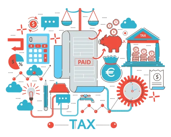 Tax payment  Illustration