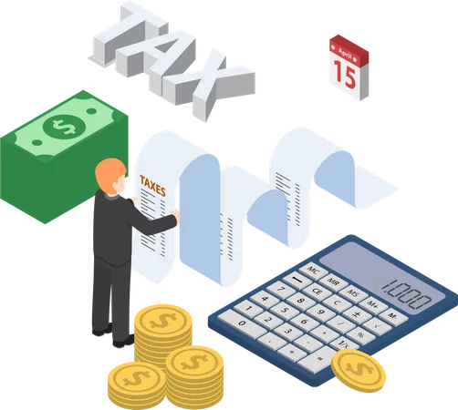 Tax payment  Illustration