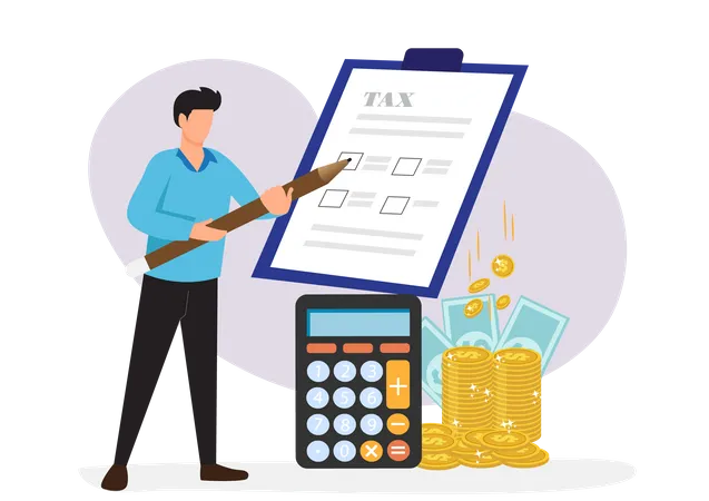 Tax payment  Illustration