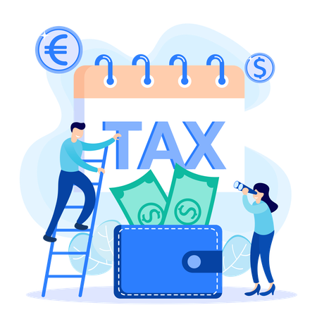 Tax payment  Illustration