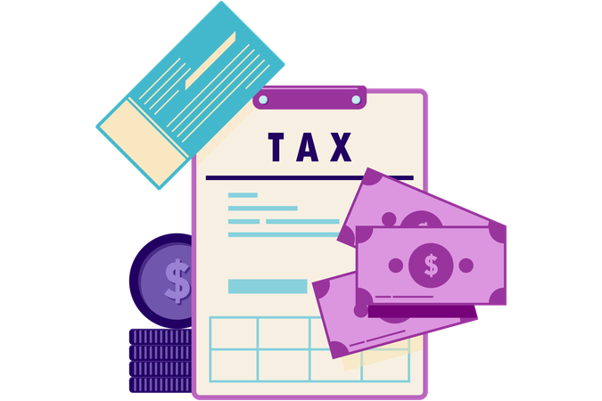 Tax Payment Receipt  Illustration