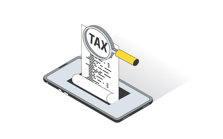Tax Payment Receipt Illustration